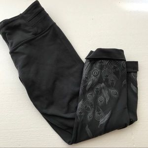 Lululemon peacock leggings size 6
